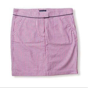 Tommy Hilfiger Striped Pink Mini Pencil Skirt